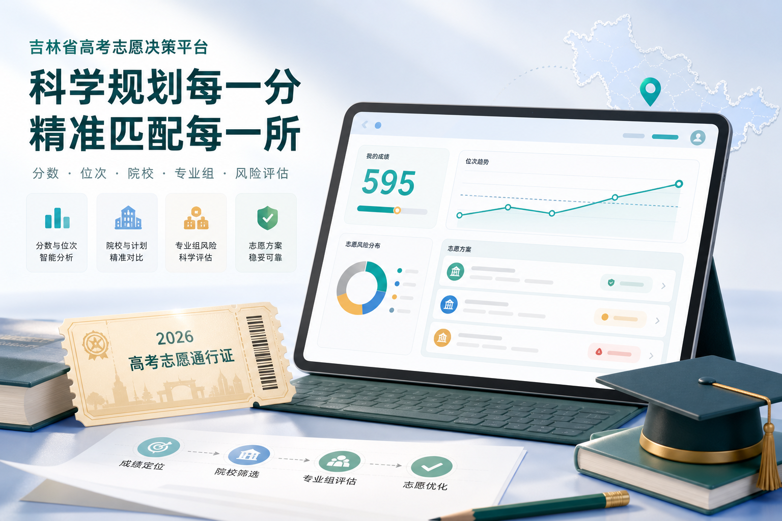 吉林省高考志愿决策平台示意图